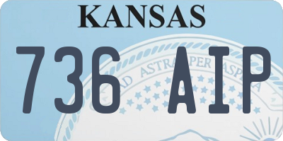 KS license plate 736AIP