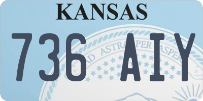 KS license plate 736AIY