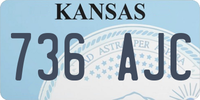 KS license plate 736AJC