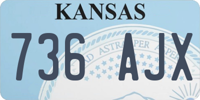 KS license plate 736AJX