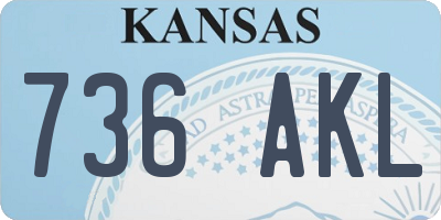 KS license plate 736AKL