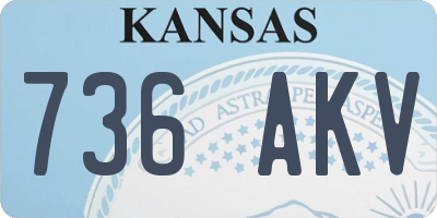 KS license plate 736AKV