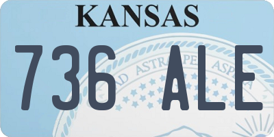 KS license plate 736ALE
