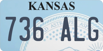 KS license plate 736ALG