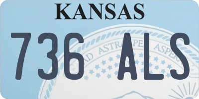 KS license plate 736ALS