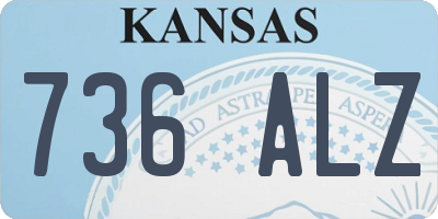 KS license plate 736ALZ