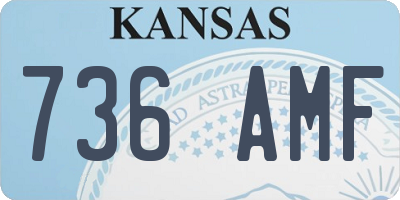 KS license plate 736AMF