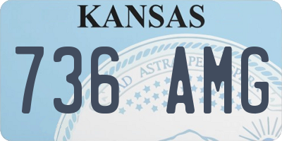 KS license plate 736AMG