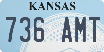 KS license plate 736AMT