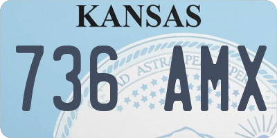 KS license plate 736AMX
