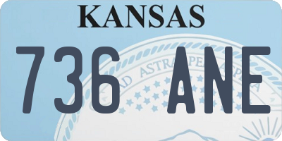 KS license plate 736ANE