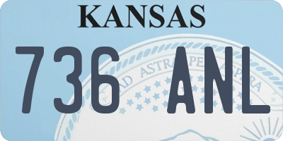 KS license plate 736ANL