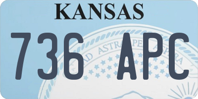 KS license plate 736APC