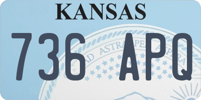 KS license plate 736APQ