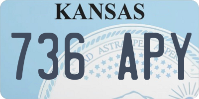 KS license plate 736APY