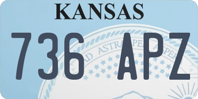 KS license plate 736APZ