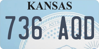 KS license plate 736AQD