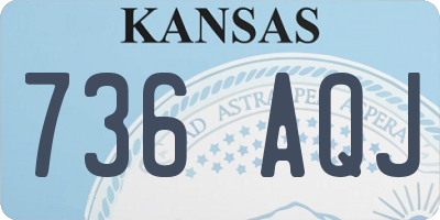 KS license plate 736AQJ
