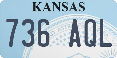 KS license plate 736AQL