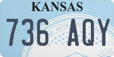 KS license plate 736AQY