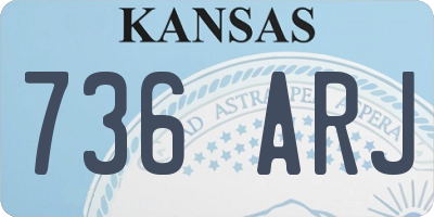 KS license plate 736ARJ