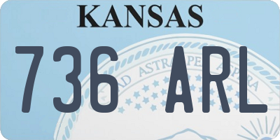 KS license plate 736ARL