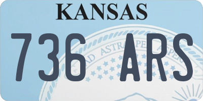 KS license plate 736ARS