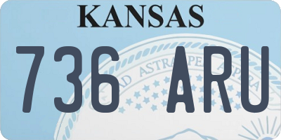 KS license plate 736ARU