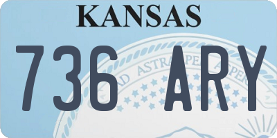 KS license plate 736ARY