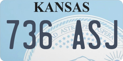 KS license plate 736ASJ