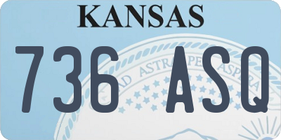 KS license plate 736ASQ