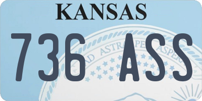 KS license plate 736ASS