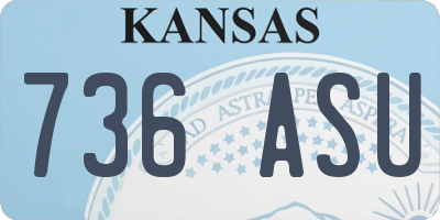 KS license plate 736ASU