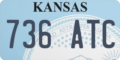 KS license plate 736ATC