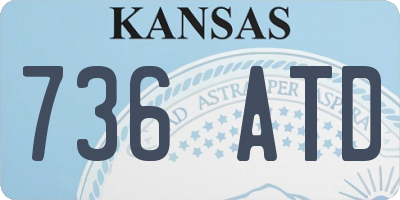 KS license plate 736ATD