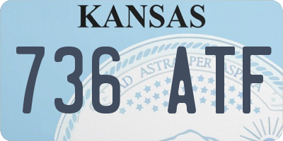 KS license plate 736ATF