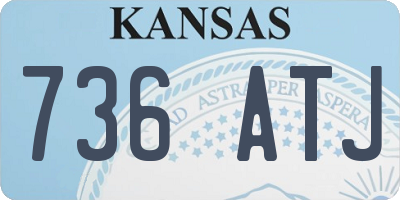 KS license plate 736ATJ