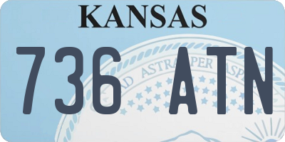 KS license plate 736ATN