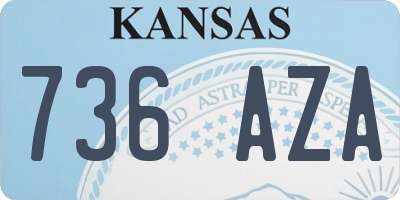 KS license plate 736AZA