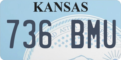 KS license plate 736BMU