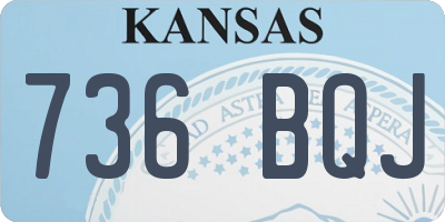 KS license plate 736BQJ