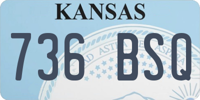 KS license plate 736BSQ