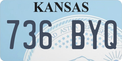 KS license plate 736BYQ