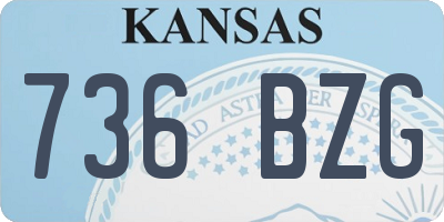 KS license plate 736BZG