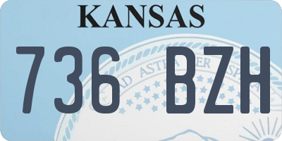 KS license plate 736BZH