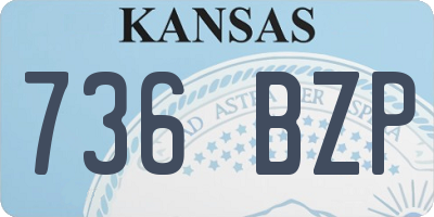 KS license plate 736BZP