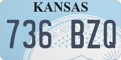 KS license plate 736BZQ
