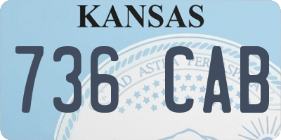 KS license plate 736CAB