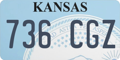 KS license plate 736CGZ