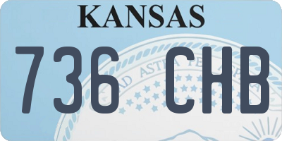 KS license plate 736CHB